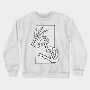 skeleton hands Crewneck Sweatshirt